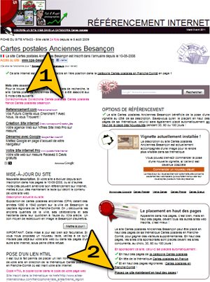 Fiche d&eacute;taill&eacute;e du site CPA-BESANCON.FR