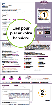 Emplacement du ien pour placer votre bannière dans une thématique