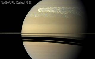 Saturne orage